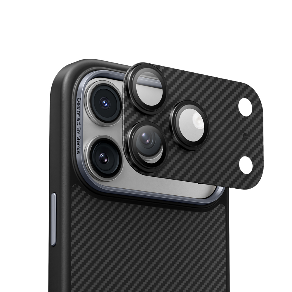 Apple iPhone 17 Pro Max Uyumlu Benks ArmorWarrior Serisi 600D Kevlar Kamera Lens Koruyucu - 2