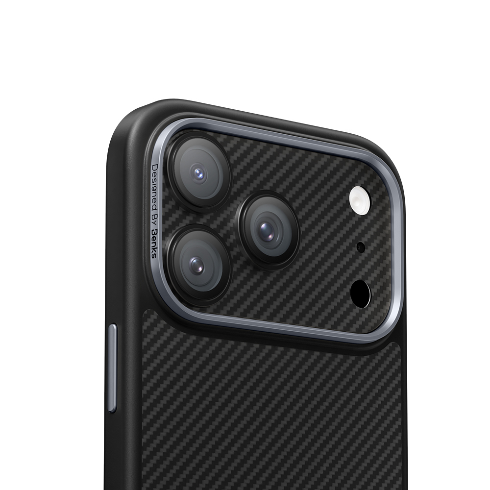 Apple iPhone 17 Pro Max Uyumlu Benks ArmorWarrior Serisi 600D Kevlar Kamera Lens Koruyucu - 3