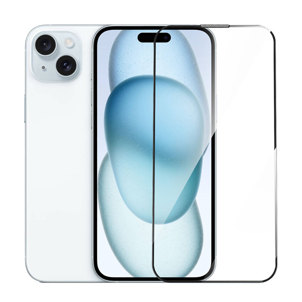Apple iPhone 16 Wiwu GT-014 Polimer Oleofobik Kaplama Şeffaf Pürüzsüz Temperli Cam Ekran Koruyucu 25'li Paket - 5