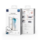 Apple iPhone 16 Plus Wiwu SQ-008 Oleofobik Easy Install Darbeye Karşı Dayanıklı Temperli Cam Ekran Koruyucu + Kolay Uygulama Aparatlı - 5