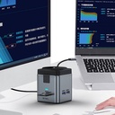 Wiwu Wi-W025 9in1 Magsafe Şarj Özellikli Type-C Hub PD 100W USB 3.0 SD/TF HDMI RJ45 - 10
