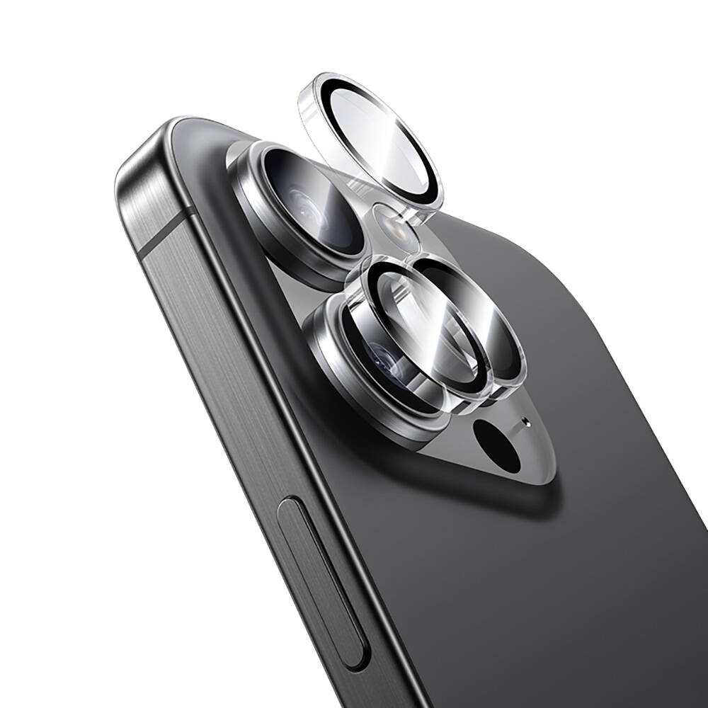 Apple iPhone 16 Pro Max Benks AR Glass Warrior Transparan Premium Cam Kamera Lens Koruyucu - 9