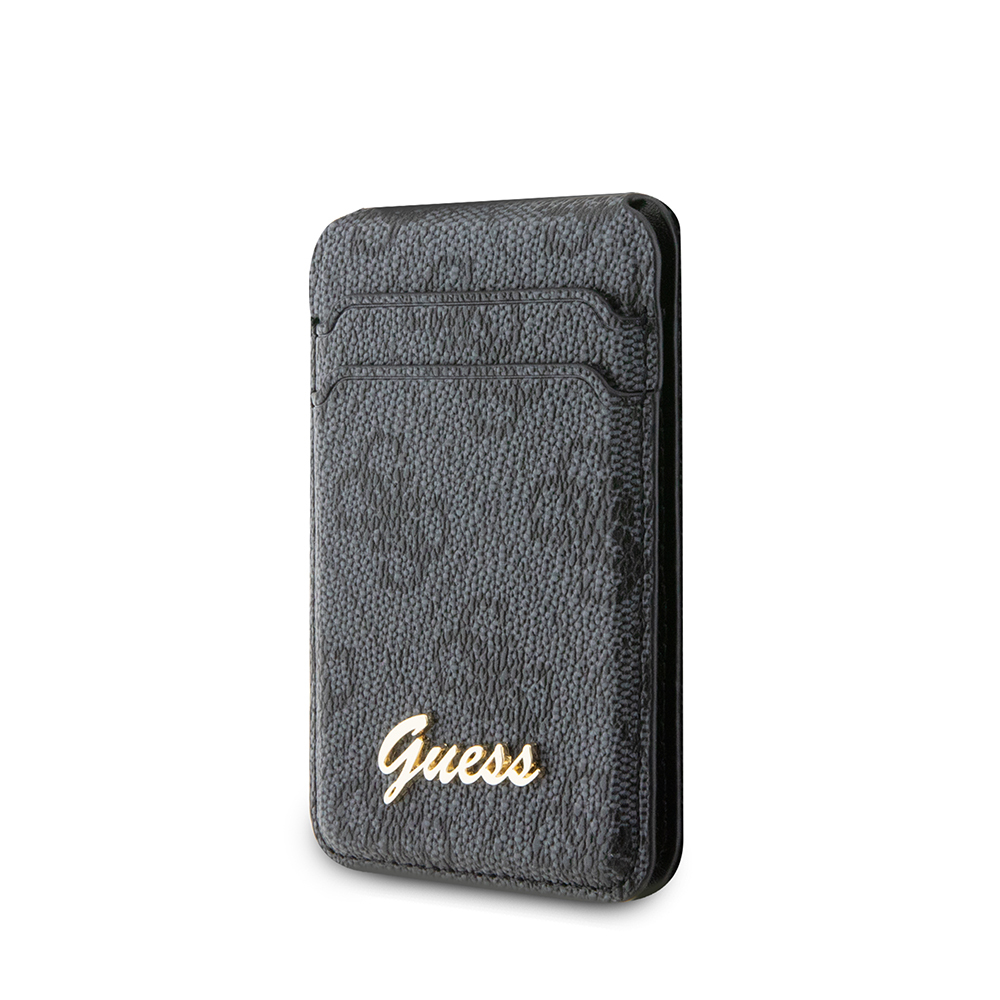 Guess Orjinal Lisanslı 4G Desenli Metal Script Logolu Magnetik Kartlık - 5