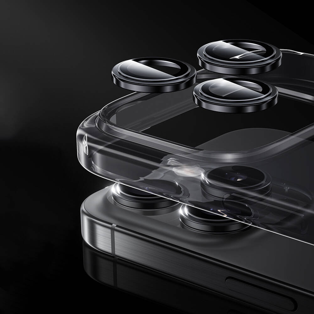 Apple iPhone 16 Pro Max Benks Parlama Önleyici Glass Warrior Metal Kamera Lens Koruyucu - 10