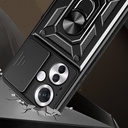 Oppo Reno 11F 5G Uyumlu Kılıf Magnetik Standlı Kamera Korumalı Zore Sürgülü Vega Kapak - 2