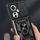 Oppo Reno 11F 5G Uyumlu Kılıf Magnetik Standlı Kamera Korumalı Zore Sürgülü Vega Kapak - 4
