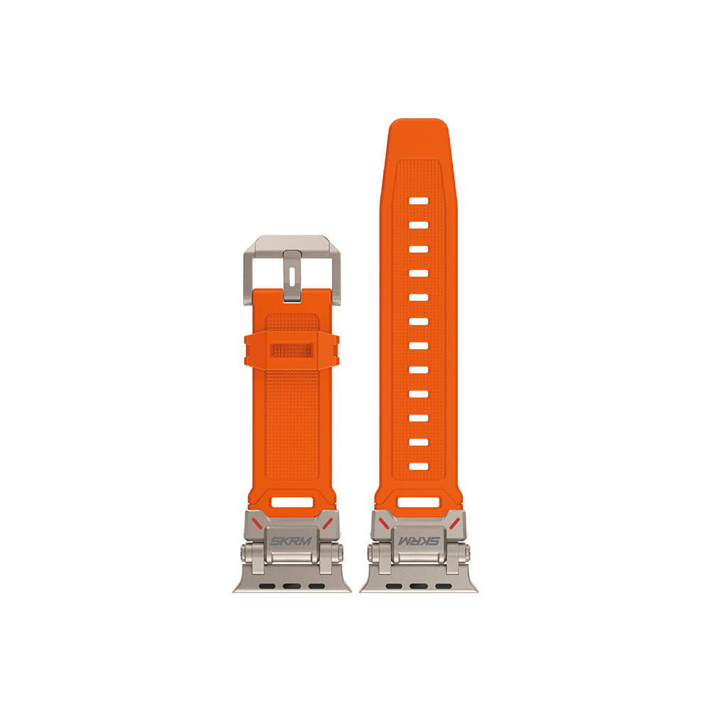 Apple Watch Ultra 49mm Uyumlu SkinArma Titon Serisi Hava Alabilen Delikli Silikon Kordon - 2
