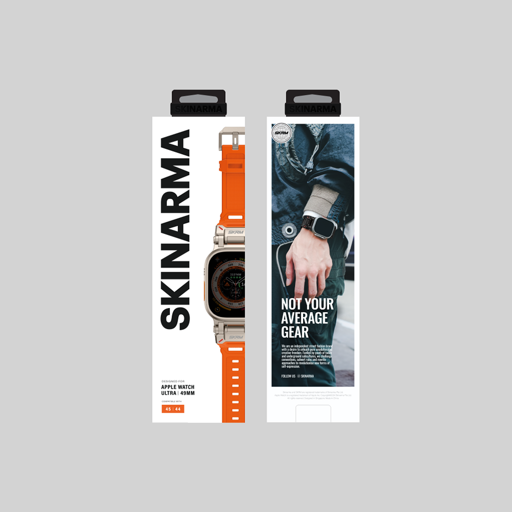 Apple Watch Ultra 49mm Uyumlu SkinArma Titon Serisi Hava Alabilen Delikli Silikon Kordon - 6