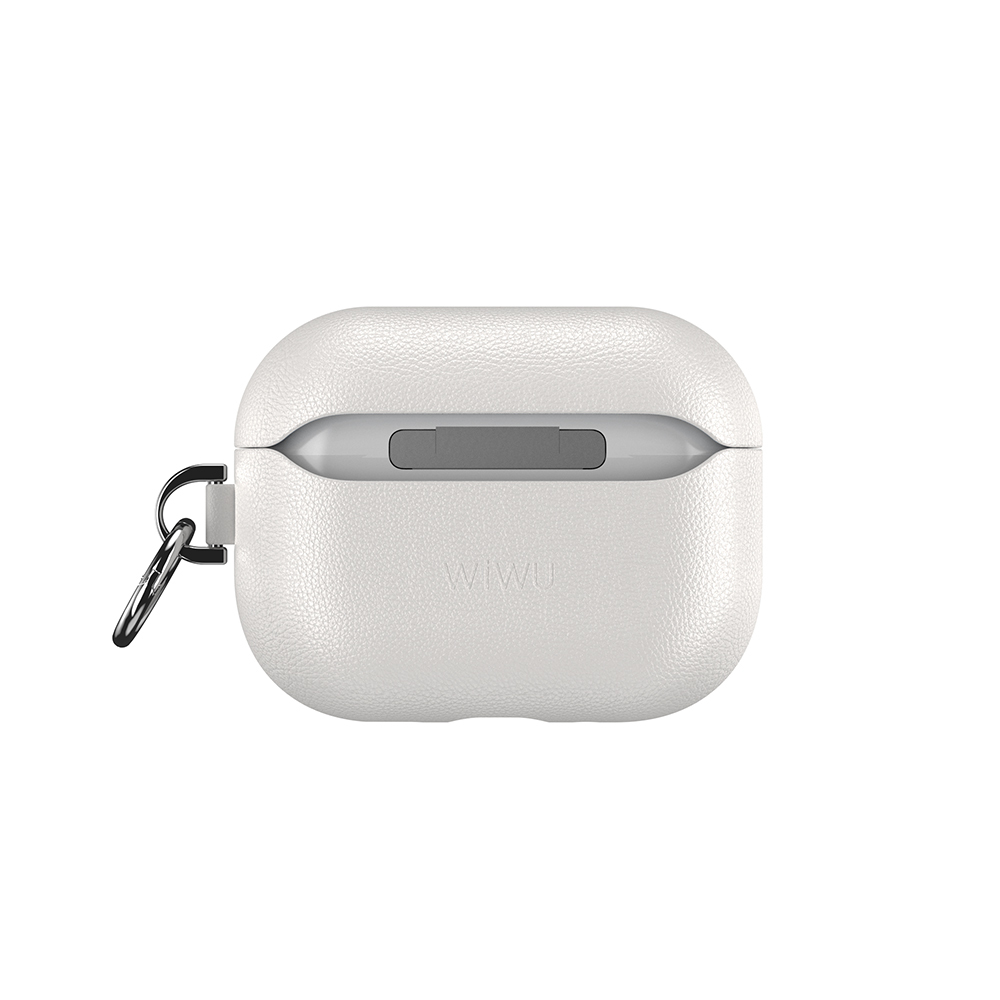 Apple AirPods Pro 3 Wiwu HC-201 Parmak İzi Bırakmayan Deri Kılıf - 8