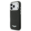 Apple iPhone 17 Pro Uyumlu Kılıf Aston Martin Orjinal Lisanslı M-safe Şarj Özellikli Metal Logolu PU Deri Kapak - 1