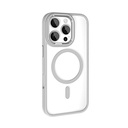 Apple iPhone 16 Pro Max Kılıf Wireless Şarj Özellikli Zore Krom Magsafe Silikon Kapak - 14