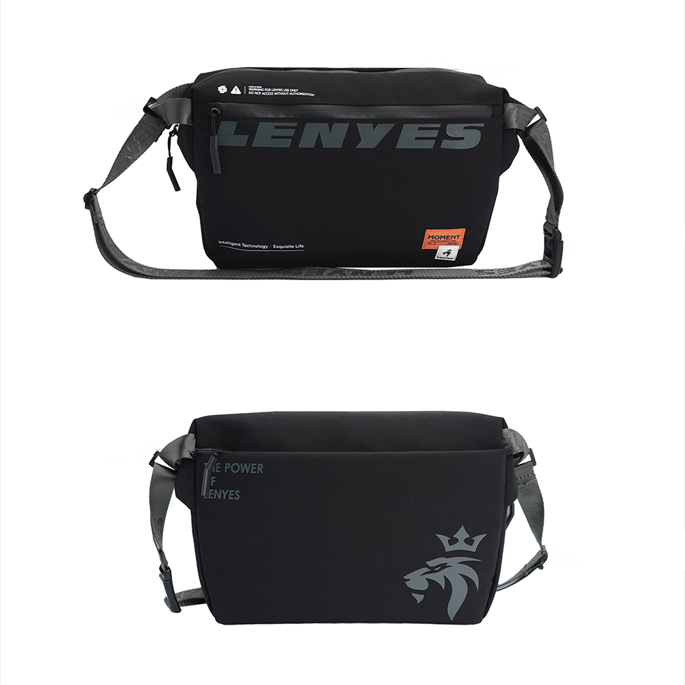 Lenyes LB594 Innovator Crossbody Serisi Manyetik Tokalı 500D Su Geçirmez Kumaşlı Çapraz Vücut Çantası - 1