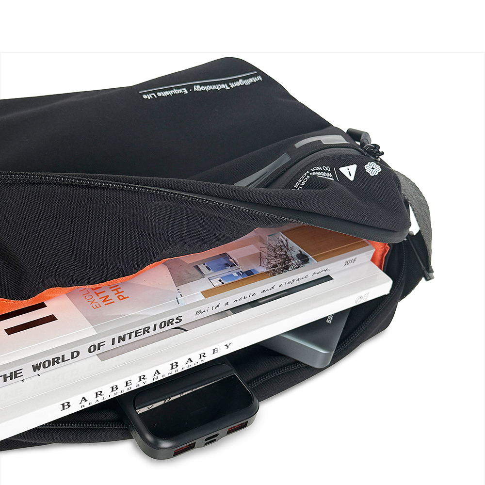 Lenyes LB594 Innovator Crossbody Serisi Manyetik Tokalı 500D Su Geçirmez Kumaşlı Çapraz Vücut Çantası - 2