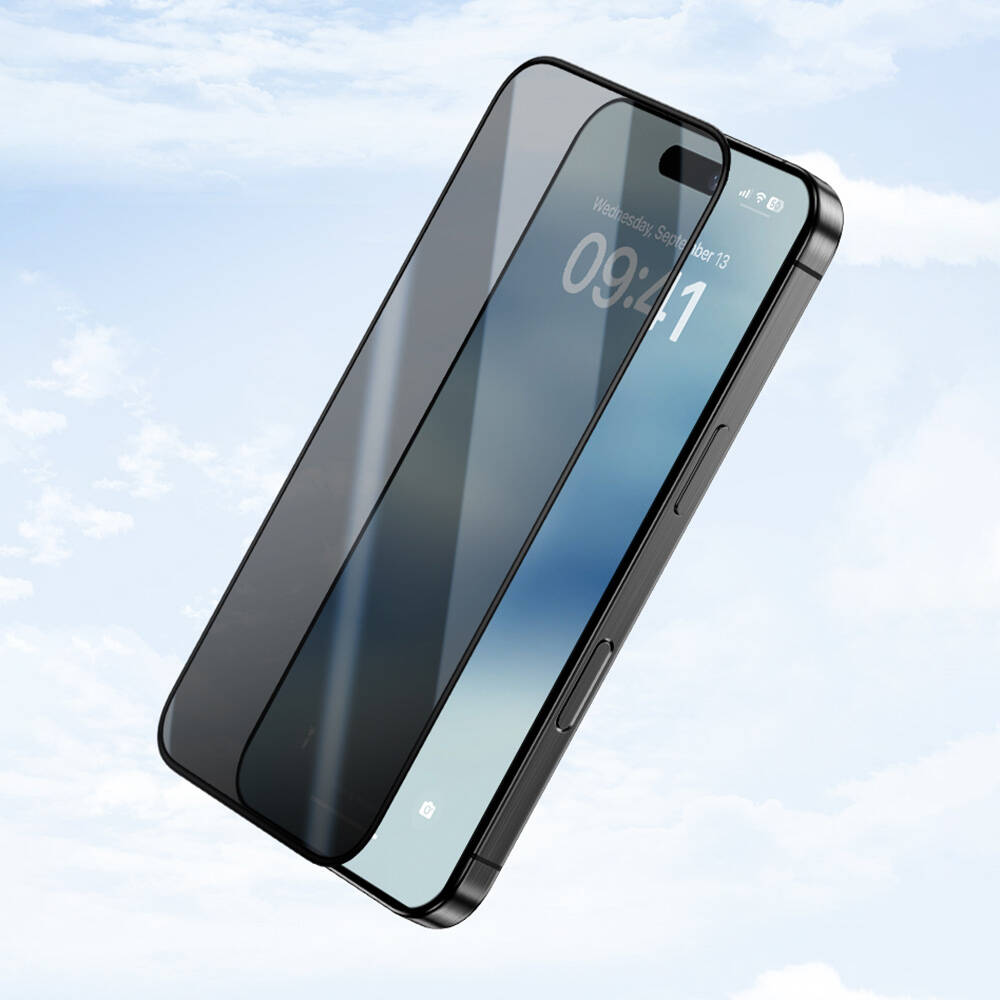 Apple iPhone 16 Pro Benks Ultra Shield 0.3mm Privacy Ekran Koruyucu + Kolay Uygulama Aparatlı - 3