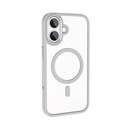 Apple iPhone 16 Plus Kılıf Wireless Şarj Özellikli Zore Krom Magsafe Silikon Kapak - 3
