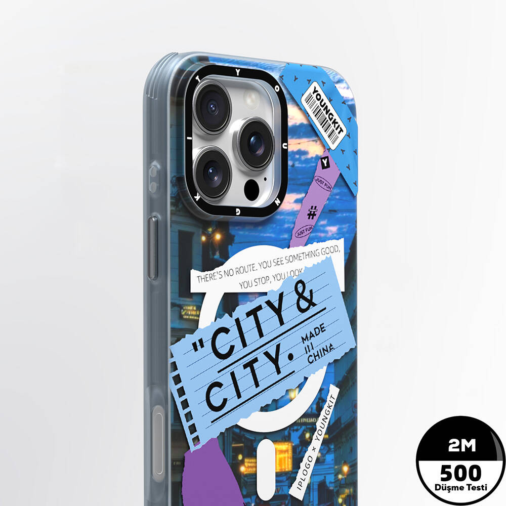 Apple iPhone 16 Pro Max Uyumlu Kılıf Magsafe Şarj Özellikli Youngkit A-City Serisi Kapak - 4