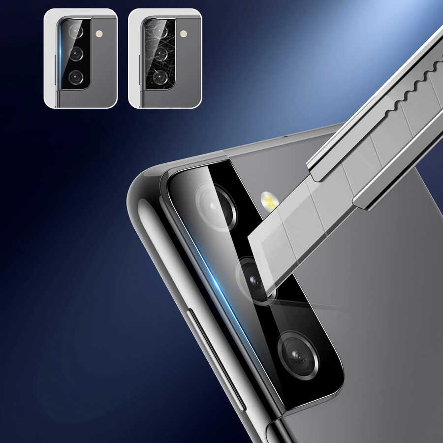 Samsung Galaxy S21 FE Uyumlu Zore 3D Kamera Camı - 3