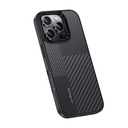 Apple iPhone 16 Pro Max Uyumlu Kılıf Karbon Fiber M-safe Şarj Özellikli Kamera Kontrol Butonlu Benks Hybrid ArmorPro Montage Kevlar Kapak - 3