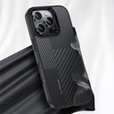 Apple iPhone 16 Pro Max Uyumlu Kılıf Karbon Fiber M-safe Şarj Özellikli Kamera Kontrol Butonlu Benks Hybrid ArmorPro Montage Kevlar Kapak - 6