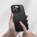 Apple iPhone 16 Pro Max Uyumlu Kılıf Karbon Fiber M-safe Şarj Özellikli Kamera Kontrol Butonlu Benks Hybrid ArmorPro Montage Kevlar Kapak - 7