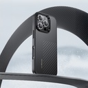 Apple iPhone 16 Pro Max Uyumlu Kılıf Karbon Fiber M-safe Şarj Özellikli Kamera Kontrol Butonlu Benks Hybrid ArmorPro Montage Kevlar Kapak - 12