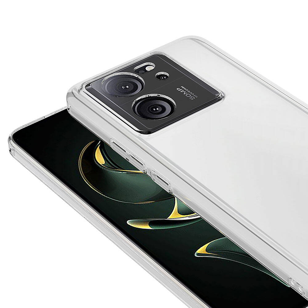 Xiaomi Mi 13T Pro Uyumlu Kılıf Nano Oleofobik Özellikli Sert Arka Yüzey Zore Droga Kapak - 2