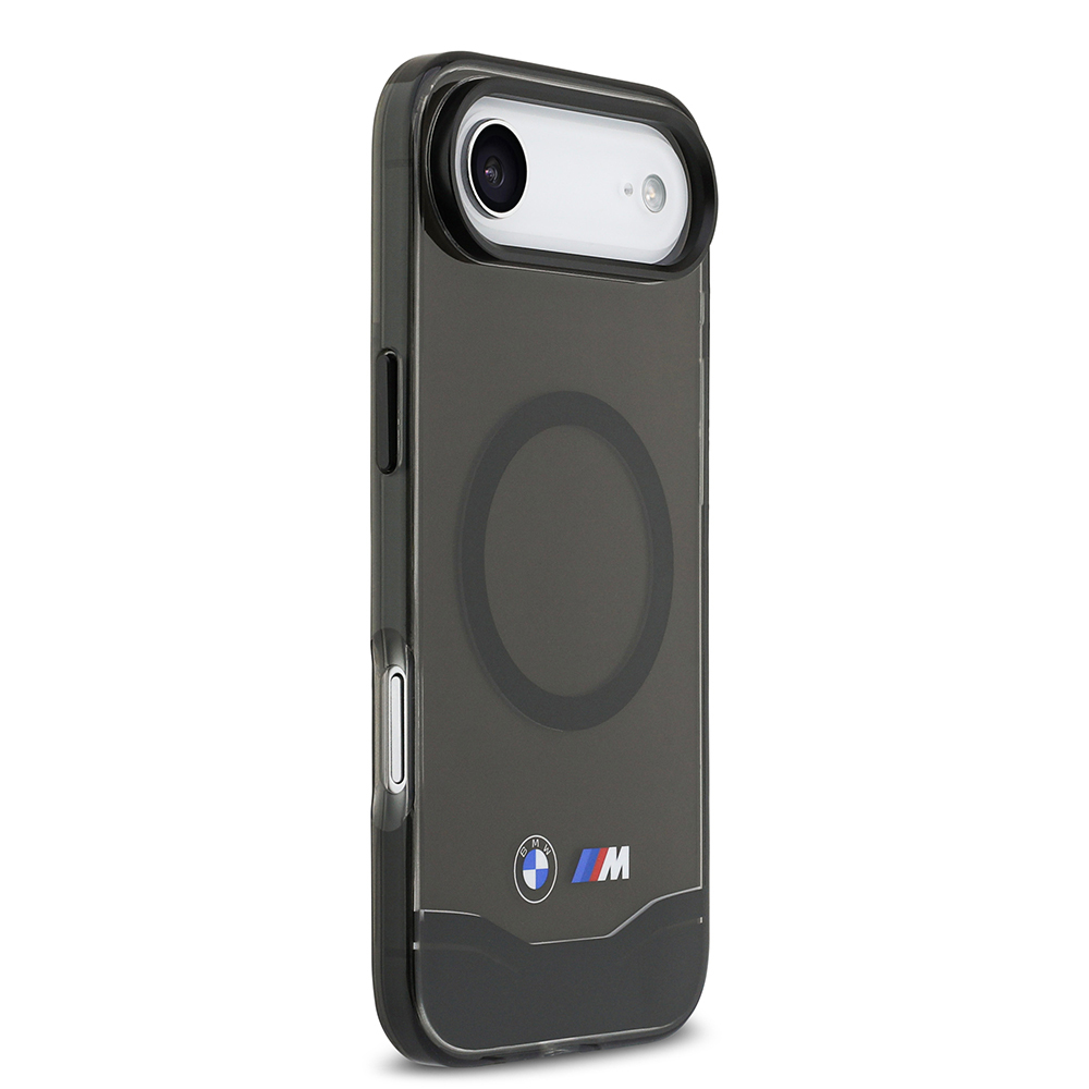 Apple iPhone 17 Air Uyumlu Kılıf BMW Orjinal Lisanslı M-safe Şarj Özellikli Metal Buton Tasarımlı Tranparan M Dizayn Kapak - 3