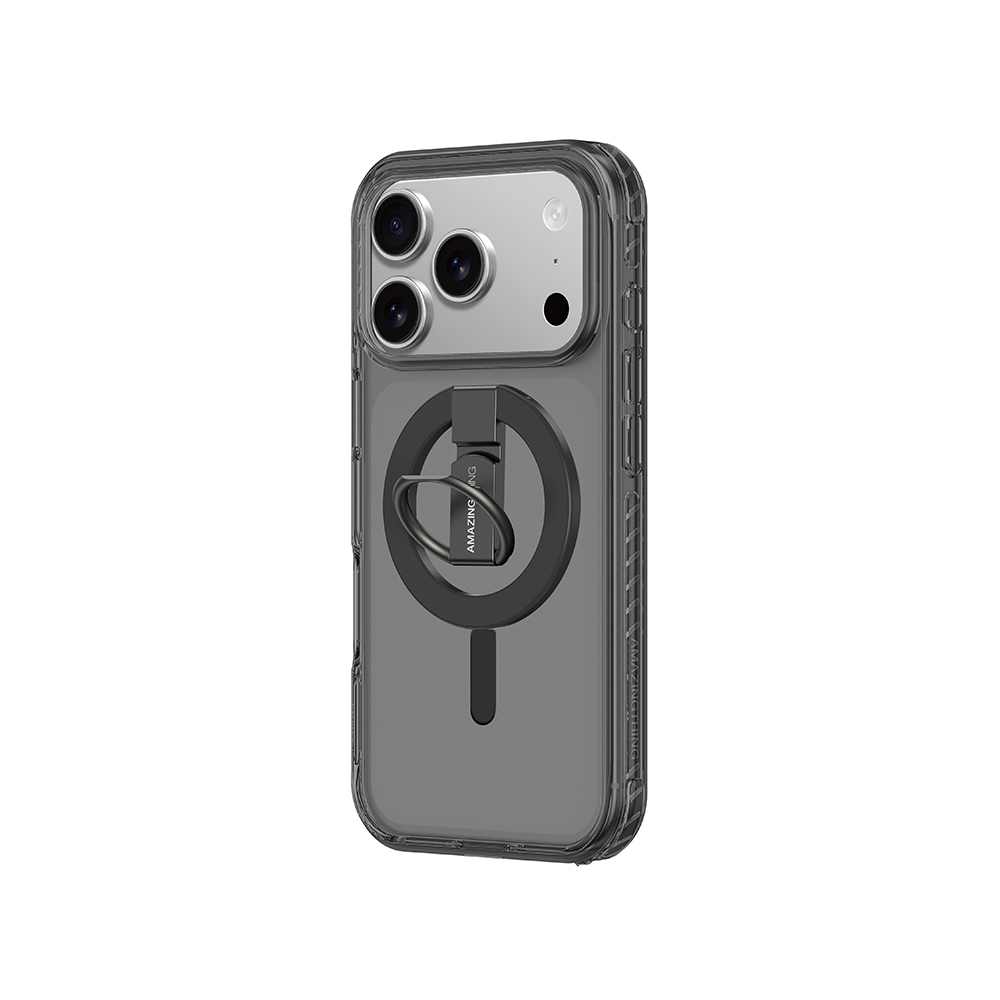 Apple iPhone 17 Pro Uyumlu Kılıf M-safe Şarj Özellikli Yüzük Standlı Amazingthing Titan Pro Serisi Kapak - 2