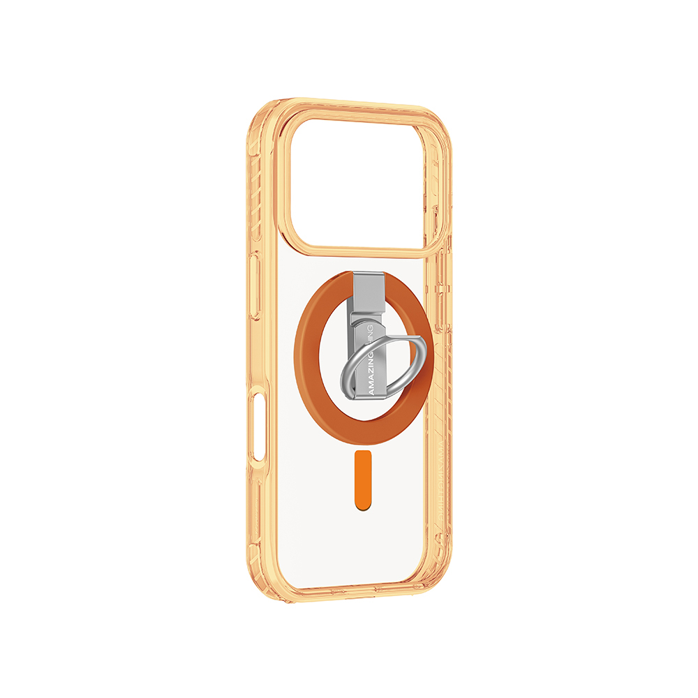 Apple iPhone 17 Pro Uyumlu Kılıf M-safe Şarj Özellikli Yüzük Standlı Amazingthing Titan Pro Serisi Kapak - 12