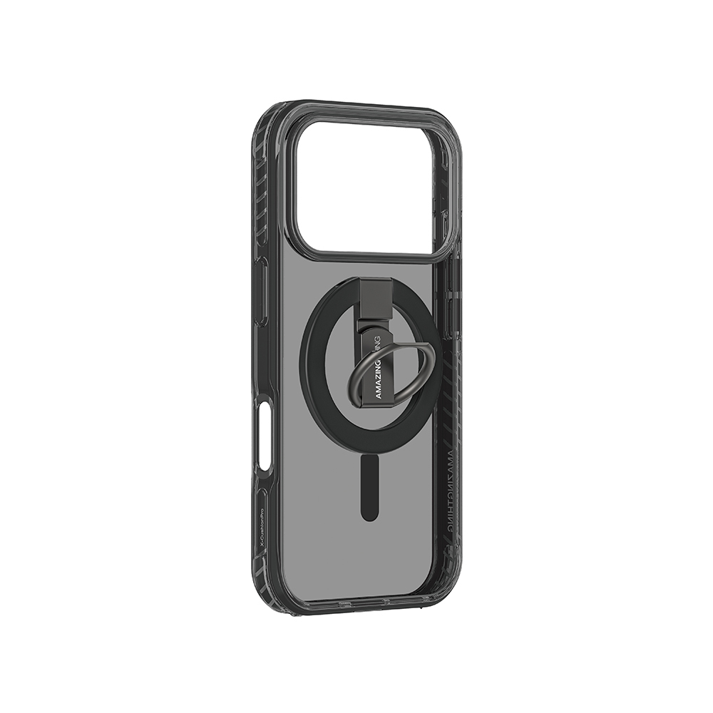 Apple iPhone 17 Pro Max Uyumlu Kılıf M-safe Şarj Özellikli Yüzük Standlı Amazingthing Titan Pro Serisi Kapak - 1