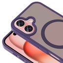 Apple iPhone 16 Plus Uyumlu Kılıf Magsafe Şarj Özellikli Mat Arka Yüzey Zore Sio Kapak - 12