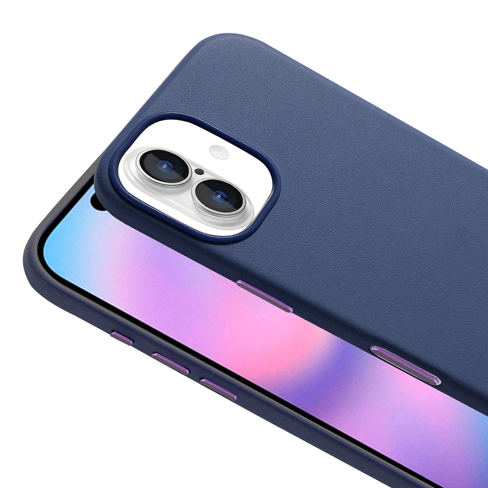 Apple iPhone 17 Uyumlu Kılıf M-safe Şarj Özellikli PU Deri Görünümlü Zore Kupra Kapak - 12