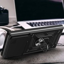 Xiaomi Poco F6 Uyumlu Kılıf Magnetik Standlı Kamera Korumalı Zore Sürgülü Vega Kapak - 5