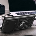 Xiaomi Poco F6 Pro Uyumlu Kılıf Magnetik Standlı Kamera Korumalı Zore Sürgülü Vega Kapak - 4