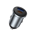 Wiwu Wi-CC030 Nano Lite Serisi Type-C + USB-A Hızlı Şarj Özellikli Akım Korumalı Araç Şarj Aleti PD ve QC3.0 35W - 1