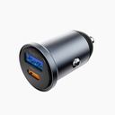 Wiwu Wi-CC030 Nano Lite Serisi Type-C + USB-A Hızlı Şarj Özellikli Akım Korumalı Araç Şarj Aleti PD ve QC3.0 35W - 6