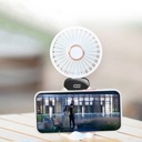 Zore N15 Dijital LED Göstergeli Katlanabilir Askılıklı Portatif Mini Vantilatör Soğutucu El Fanı - 1