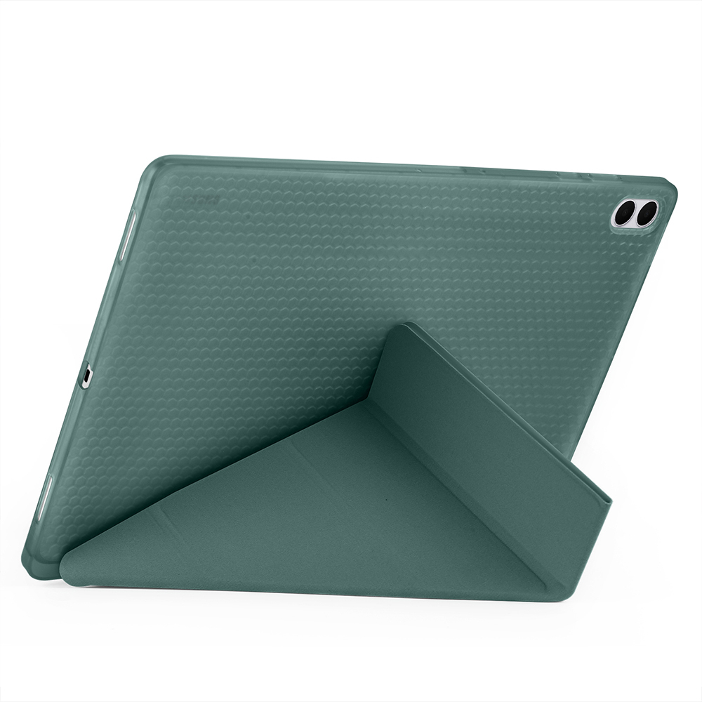 Samsung Galaxy Tab S11 Ultra Uyumlu Kılıf Zore Tri Folding Kalem Bölmeli Standlı Kılıf - 1