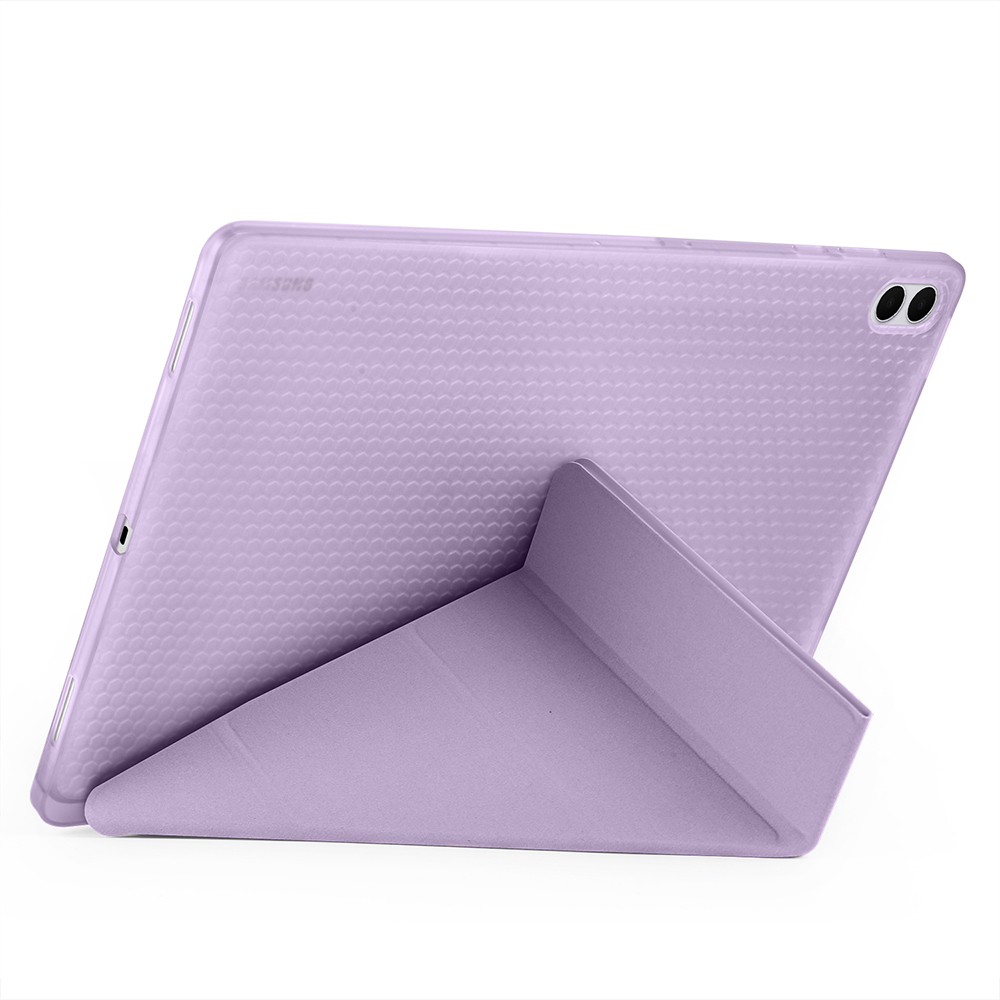 Samsung Galaxy Tab S11 Ultra Uyumlu Kılıf Zore Tri Folding Kalem Bölmeli Standlı Kılıf - 2