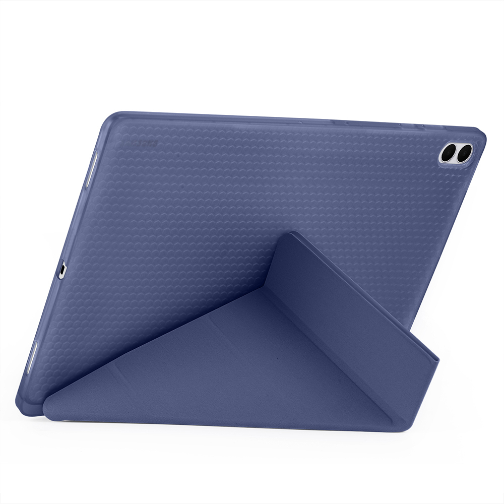 Samsung Galaxy Tab S11 Ultra Uyumlu Kılıf Zore Tri Folding Kalem Bölmeli Standlı Kılıf - 4