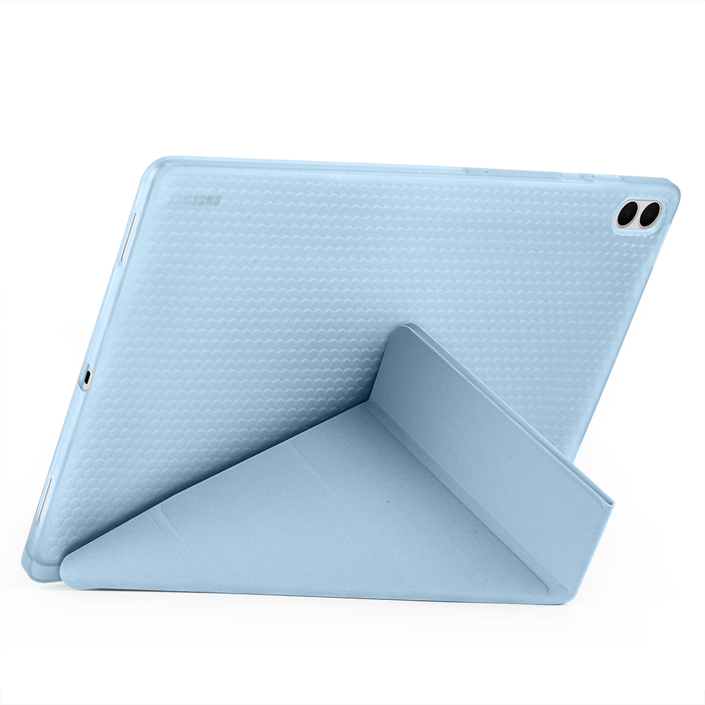 Samsung Galaxy Tab S11 Ultra Uyumlu Kılıf Zore Tri Folding Kalem Bölmeli Standlı Kılıf - 5