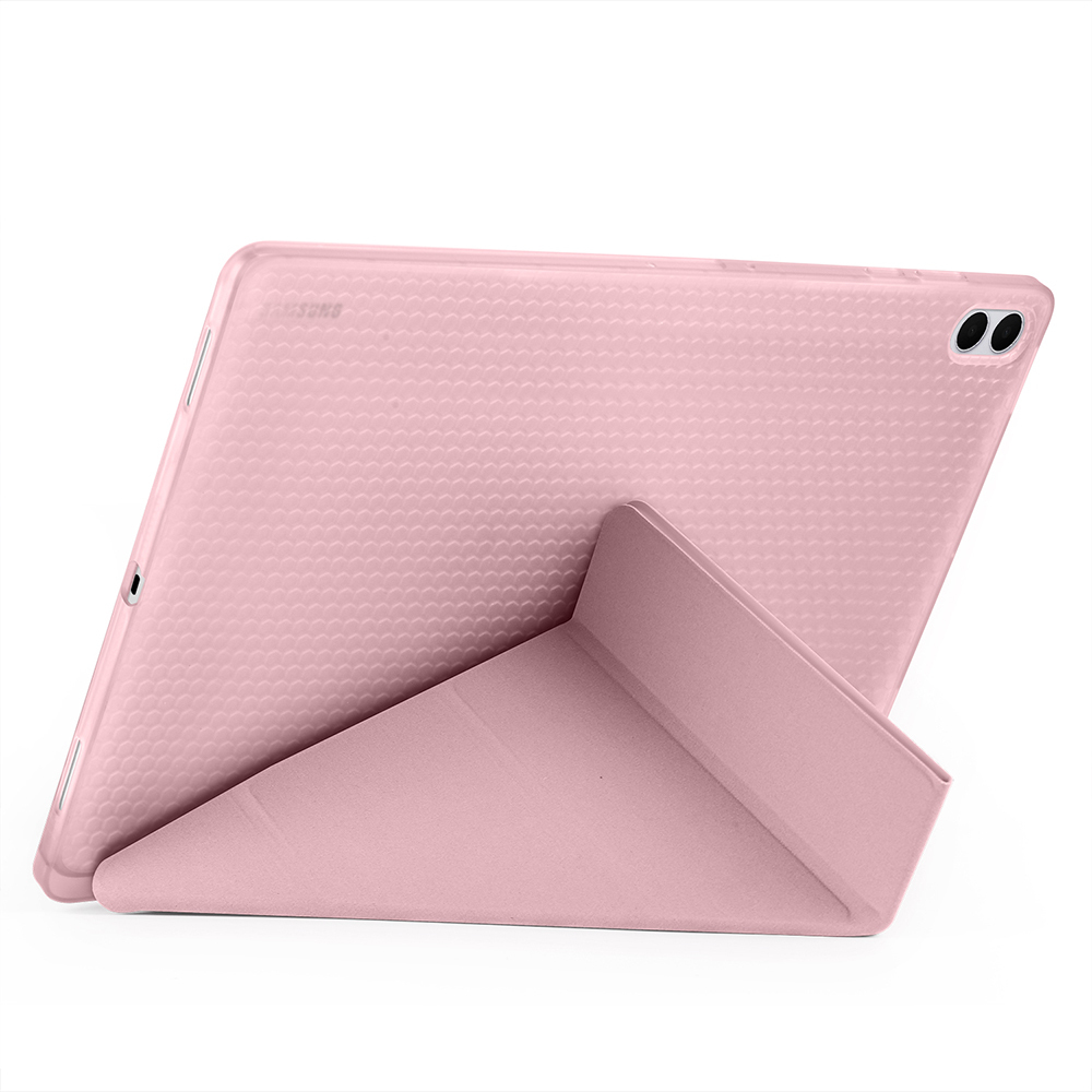 Samsung Galaxy Tab S11 Ultra Uyumlu Kılıf Zore Tri Folding Kalem Bölmeli Standlı Kılıf - 6
