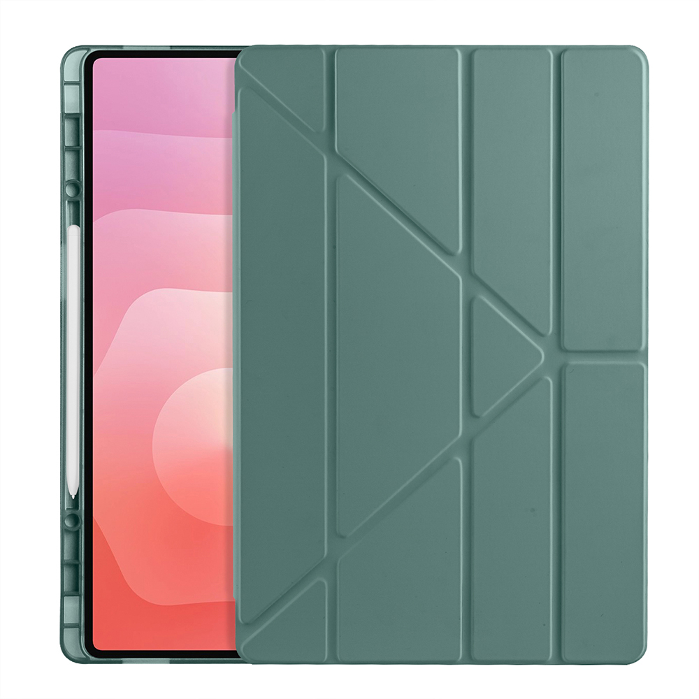 Samsung Galaxy Tab S11 Ultra Uyumlu Kılıf Zore Tri Folding Kalem Bölmeli Standlı Kılıf - 23