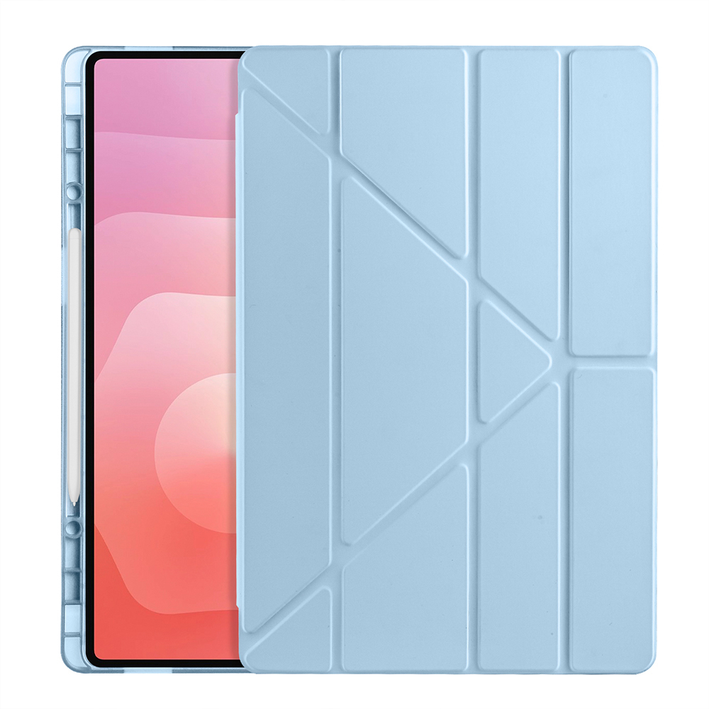 Samsung Galaxy Tab S11 Ultra Uyumlu Kılıf Zore Tri Folding Kalem Bölmeli Standlı Kılıf - 26
