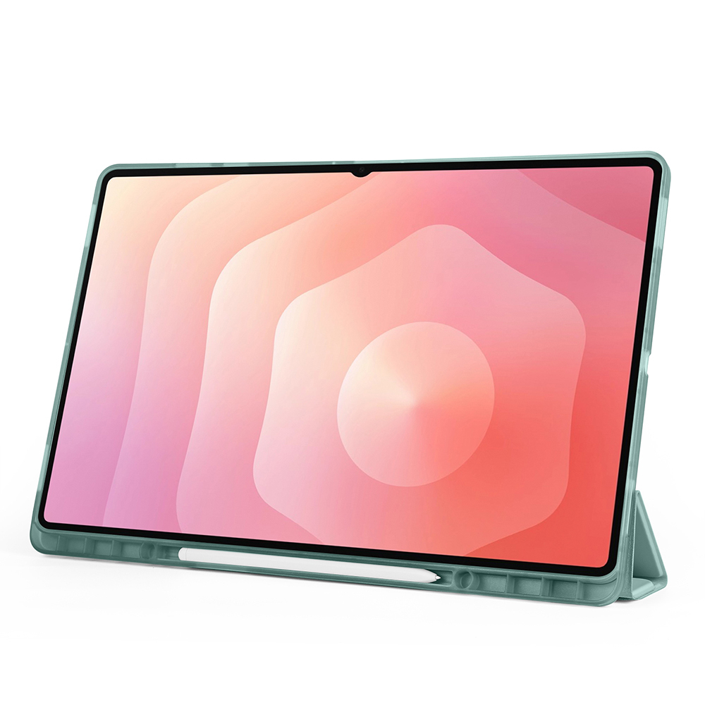 Samsung Galaxy Tab S11 Ultra Uyumlu Kılıf Zore Tri Folding Kalem Bölmeli Standlı Kılıf - 34