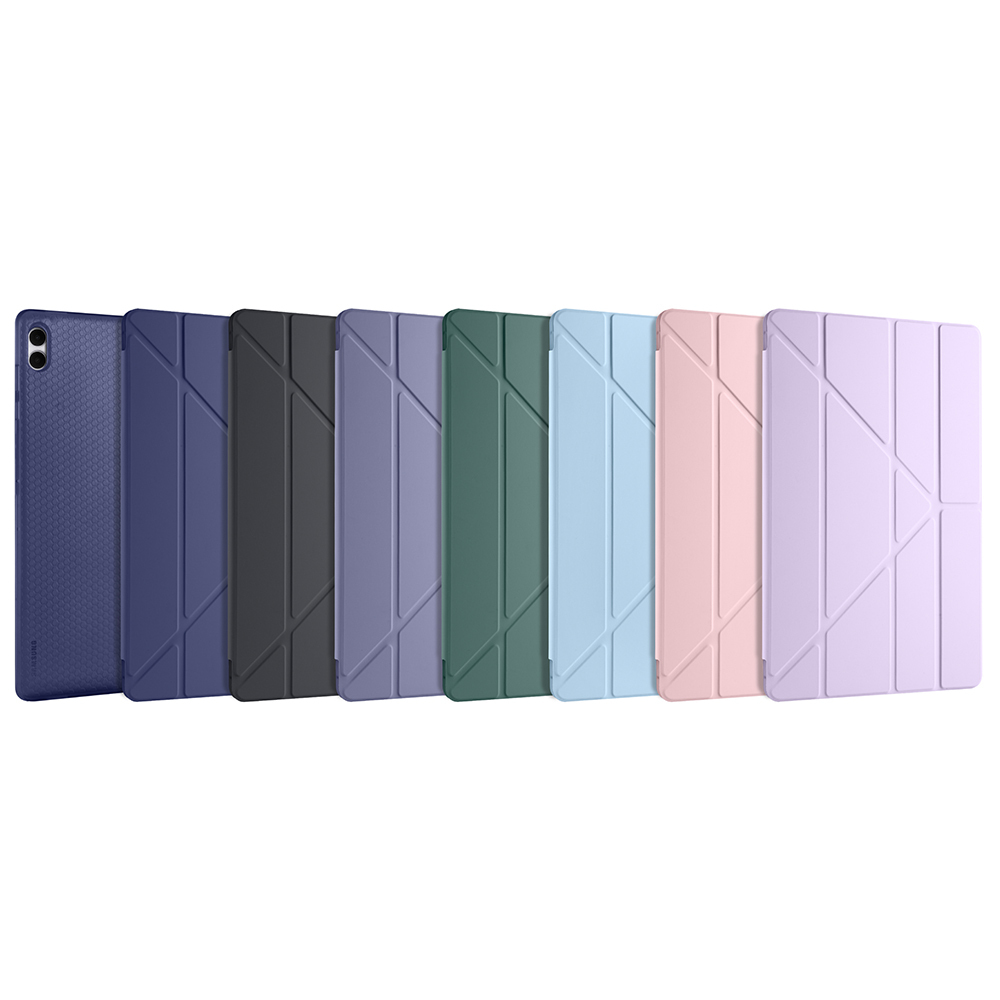 Samsung Galaxy Tab S11 Ultra Uyumlu Kılıf Zore Tri Folding Kalem Bölmeli Standlı Kılıf - 36
