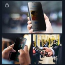 Apple iPhone 15 Pro Uyumlu Hayalet Ekran Koruyucu Davin Privacy Seramik Ekran Filmi - 1