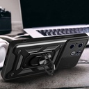 Infinix Smart 8 Uyumlu Kılıf Magnetik Standlı Kamera Korumalı Zore Sürgülü Vega Kapak - 4
