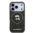 Apple iPhone 17 Pro Uyumlu Kılıf Karl Lagerfeld Orjinal Lisanslı IML Baskılı KL Heads Kapak - 2