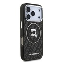 Apple iPhone 17 Pro Uyumlu Kılıf Karl Lagerfeld Orjinal Lisanslı IML Baskılı KL Heads Kapak - 3